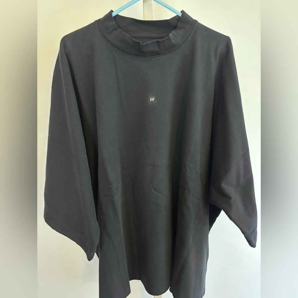 Yeezy Gap T Shirt Engineered By Balenciaga Black Center Logo XL